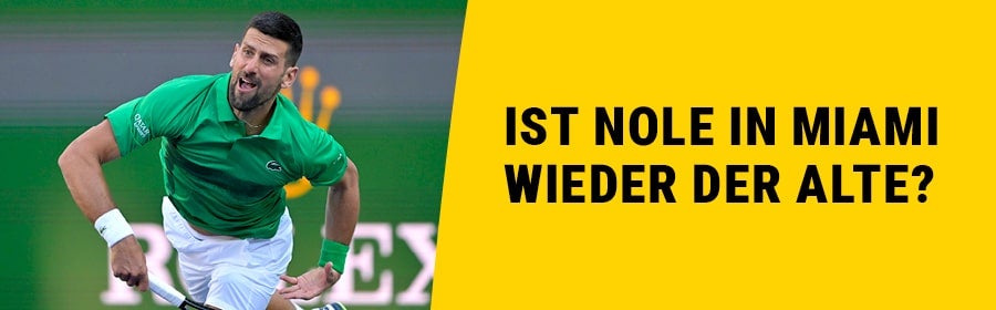 Novak Djokovic im Einsatz 