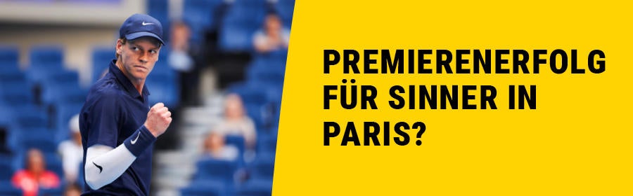 Jannik Sinner bei einer Jubelpose während eines Matches.