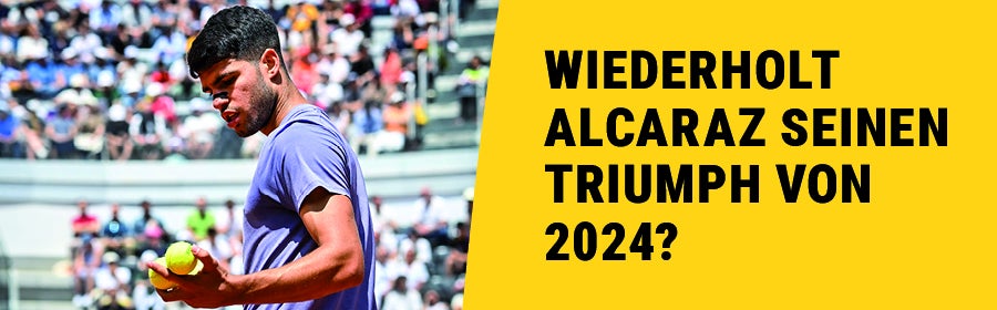 Carlos Alcaraz während eines Turniers.