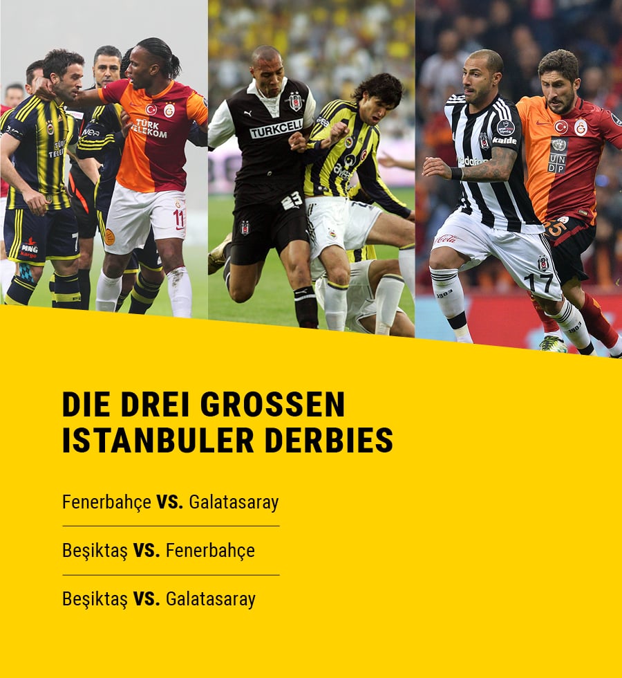 Die drei großen Istanbuler Derbies.