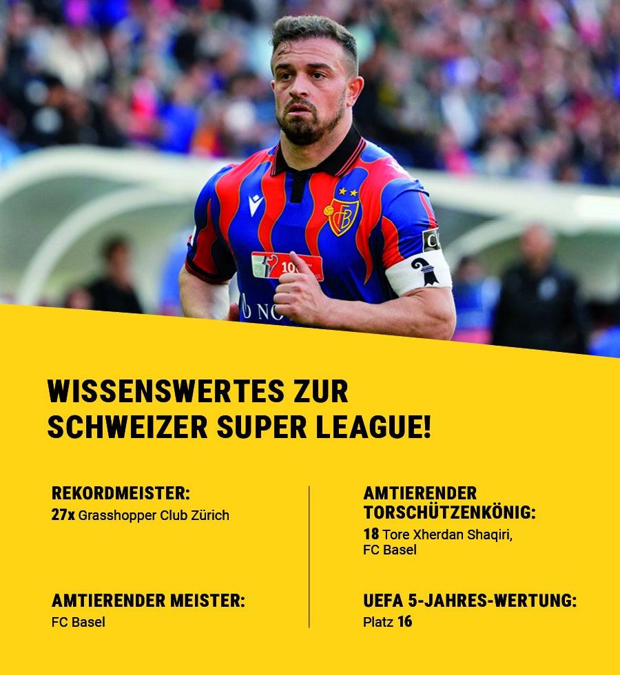 Torschützenkönig Xherdan Shaqiri während eines Matches.