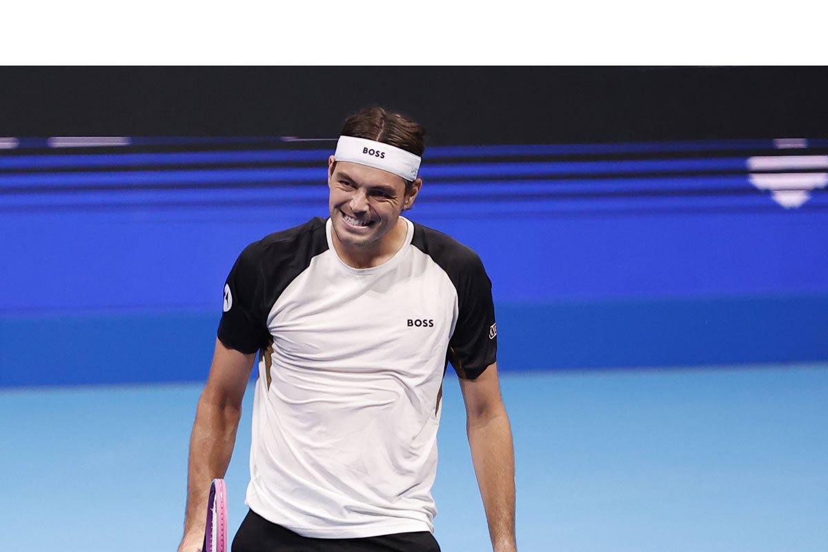 Taylor Fritz während eines Matches.