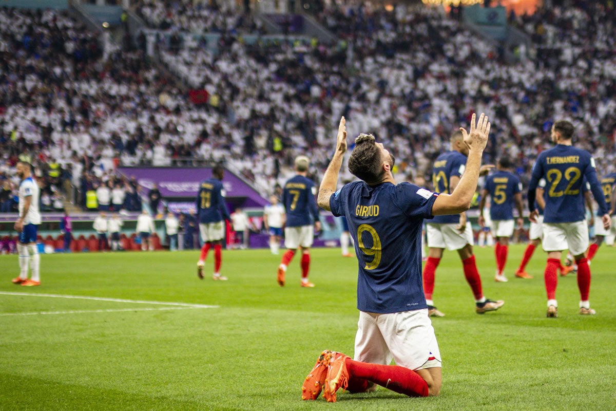 Olivier Giroud beim Torjubel