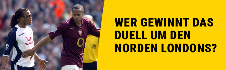 Thierry Henry (Arsenal) und Edgar Davids (Tottenham) im North London Derby.