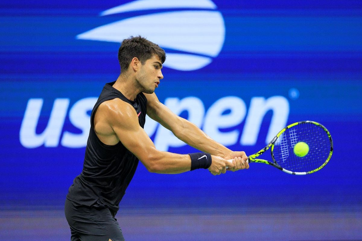 Carlos Alcaraz en el US Open 2024.