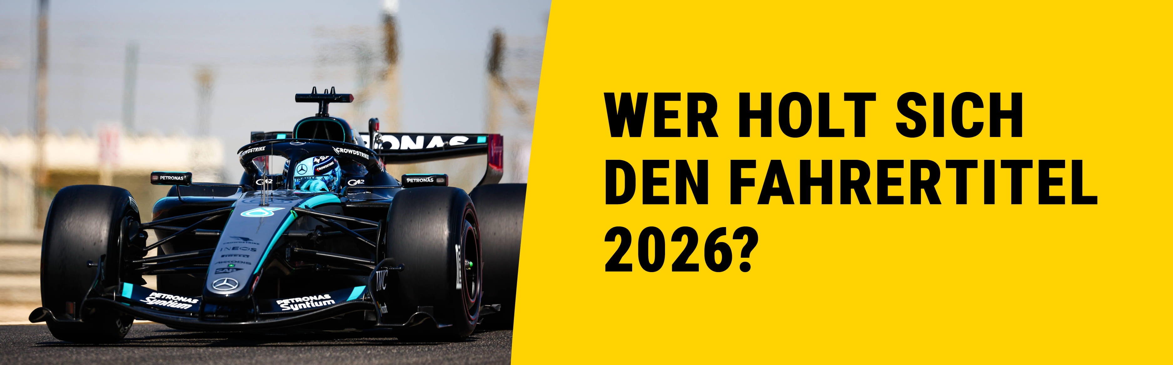 George Russell bei den Wintertestfahrten.