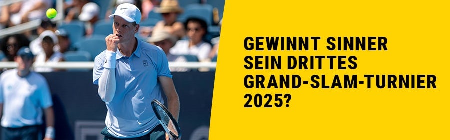 Jannik Sinner während eines Matches.