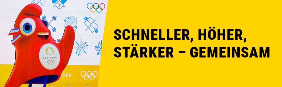 Das Maskottchen Olympia 2024