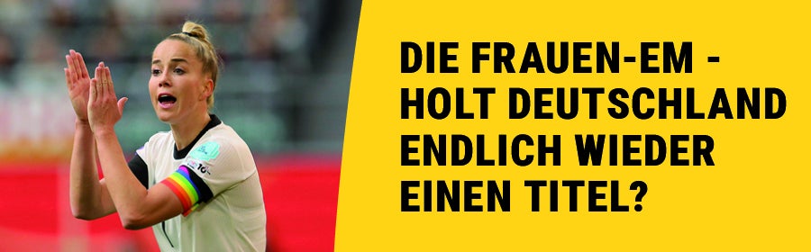 Die Frauen-EM. Bild von der deutschen Kapitänin Giulia Gwinn.