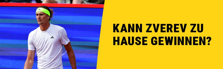 Alexander Zverev während eines Matches.