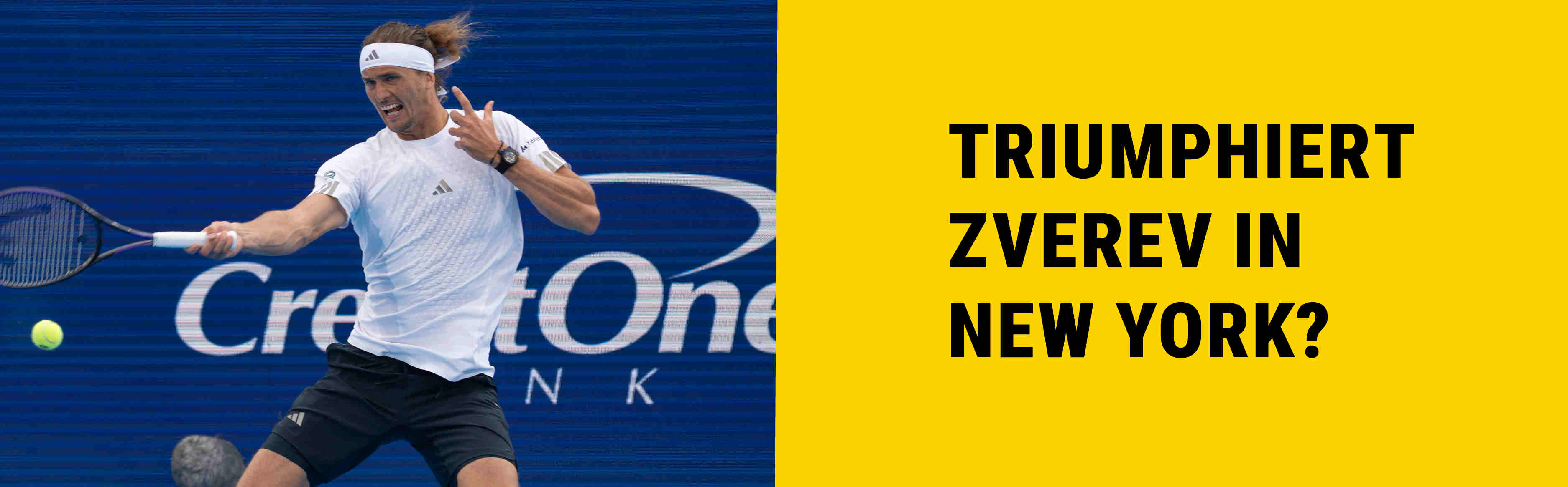 Alexander Zverev in Action.