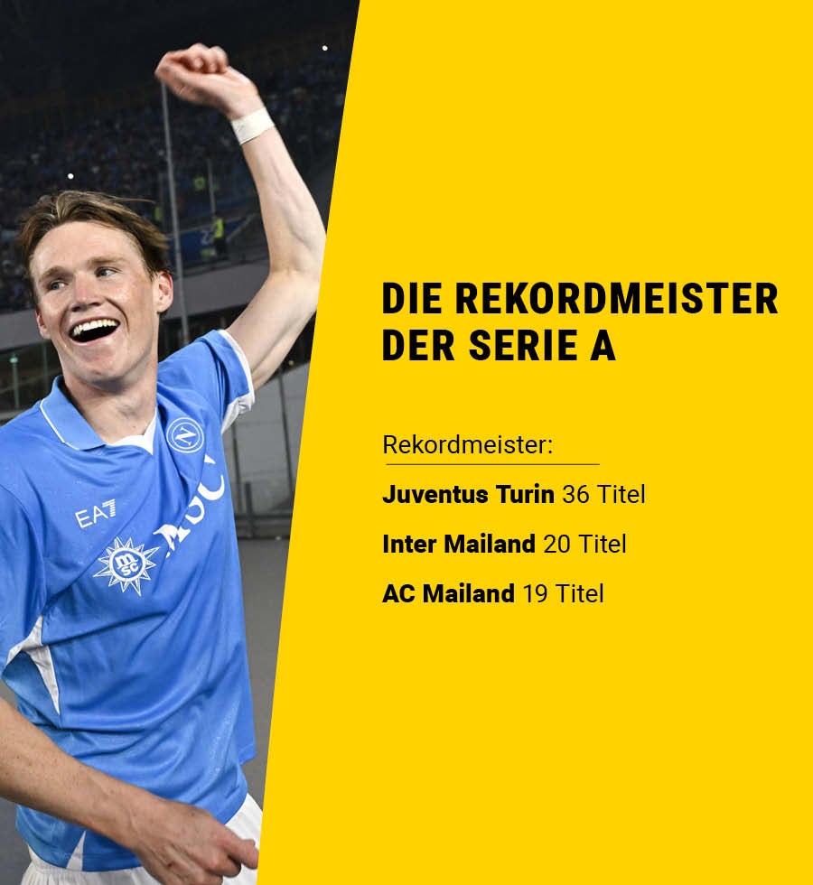 Scott McTominay feiert im Napoli Dress den Titel. 