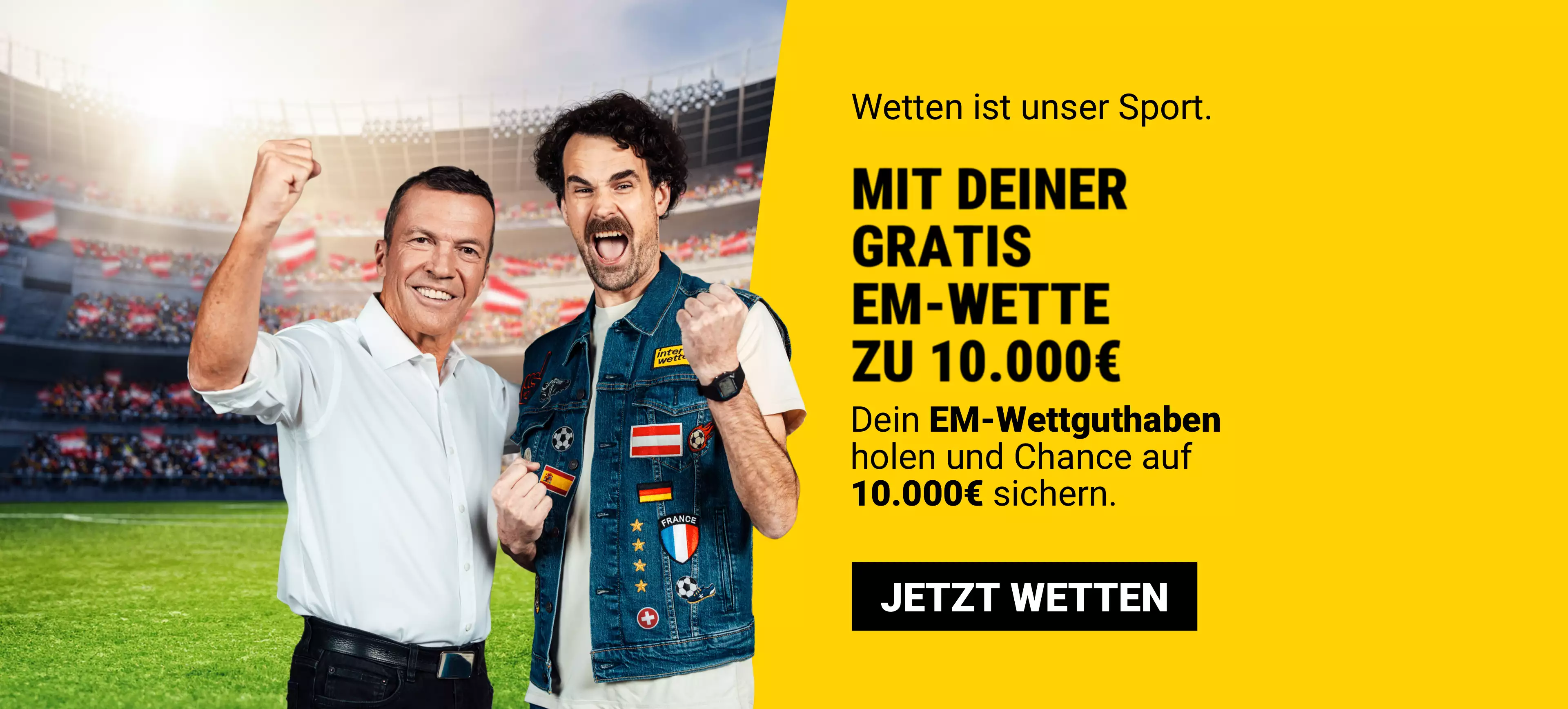 Mit deiner Gratis EM-Wette zu 10.000€!