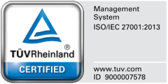 Certified Management System ISO/IEC 27001 (ID 9000007578)