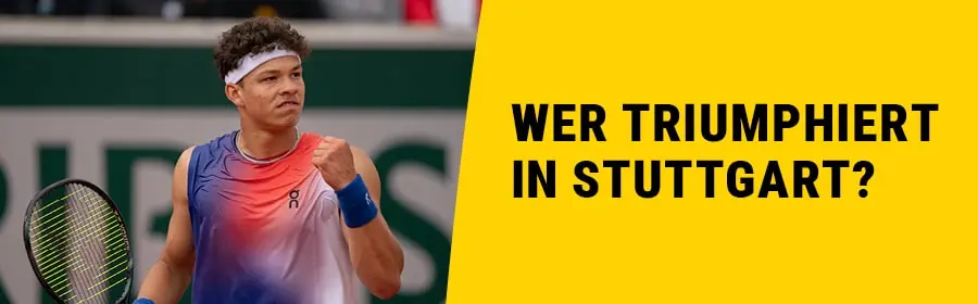 Ben Shelton jubelt über einen gewonnenen Punkt.