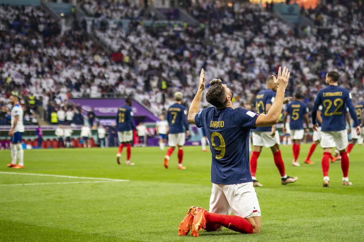 Olivier Giroud beim Torjubel