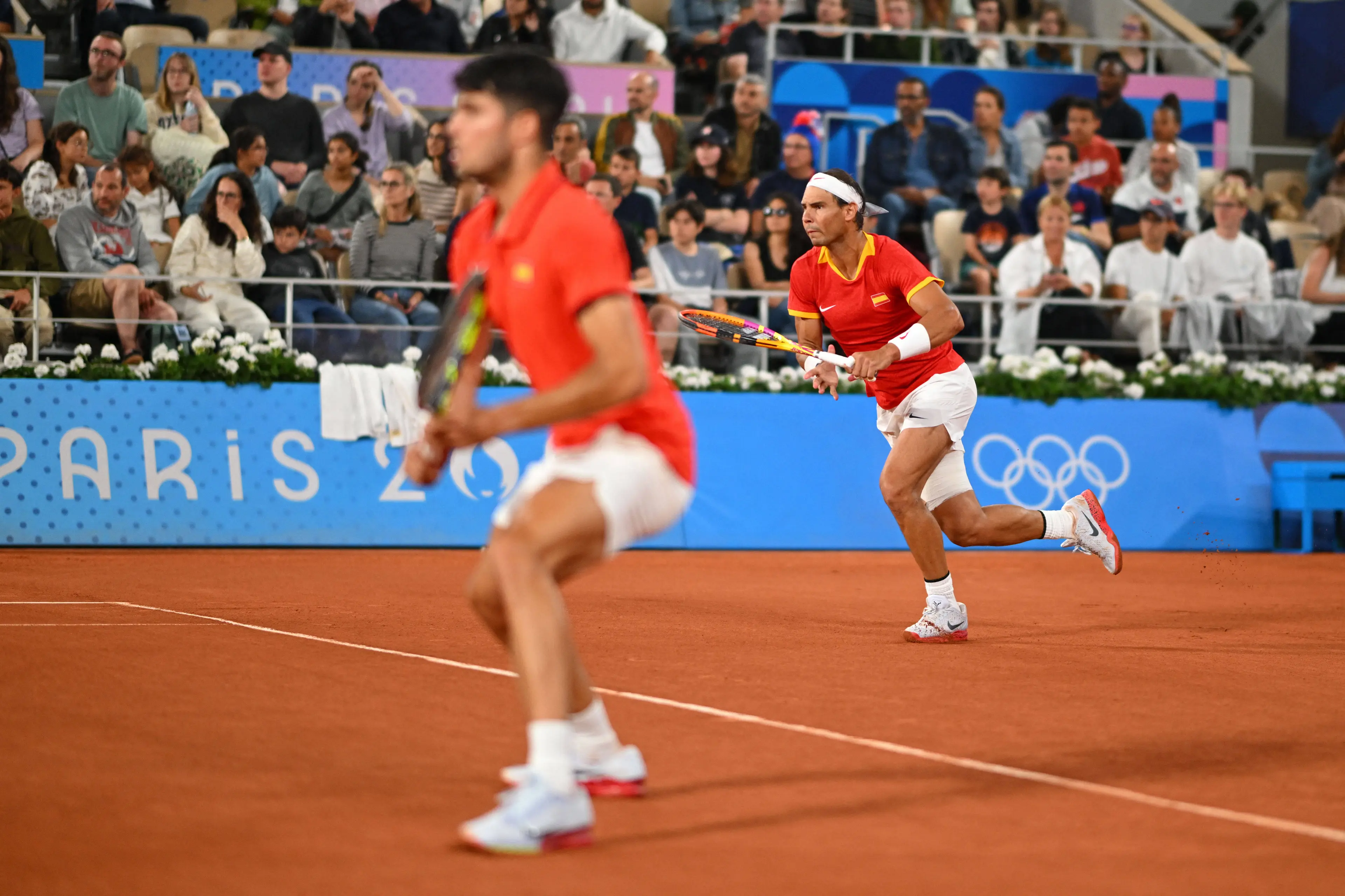 Nadal y Alcaraz jugando juntos