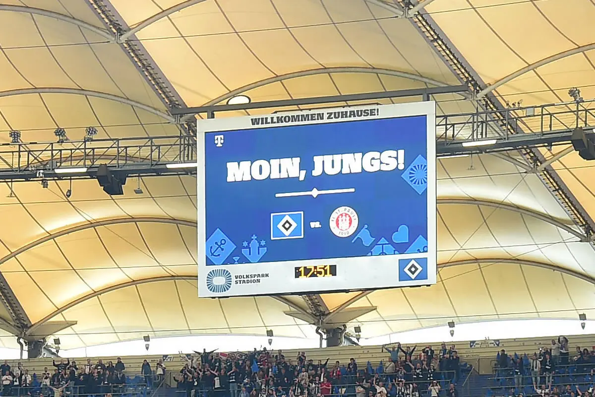 Das Hamburger Stadtderby zwischen dem HSV und dem FC St. Pauli.
