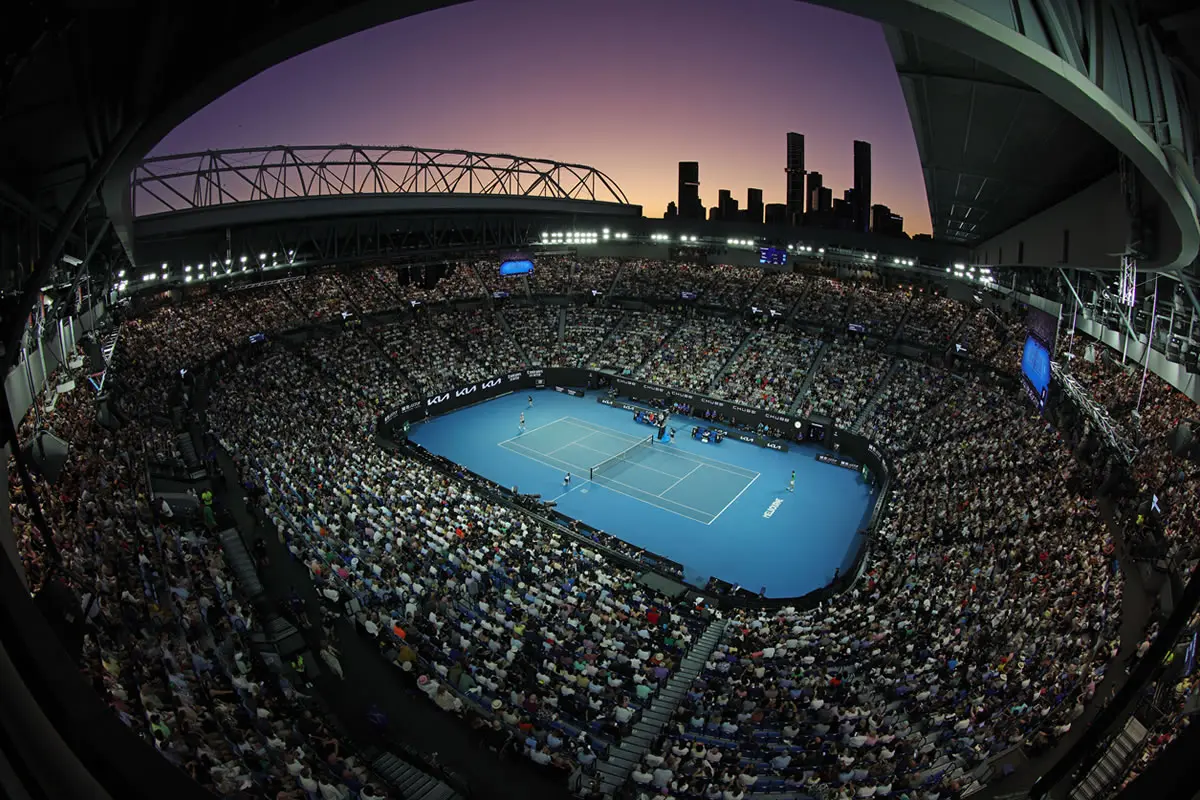 Die ausverkaufte Rod Laver Arena.