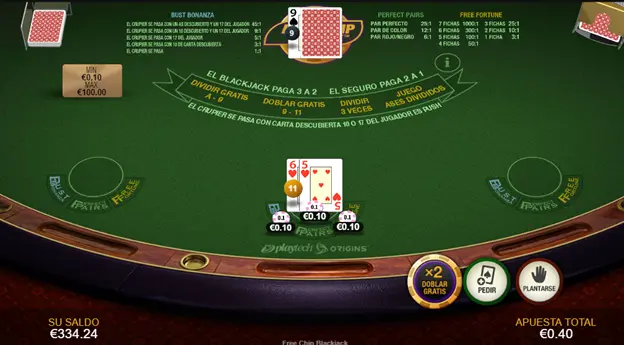 Freechip Blackjack de Playtech