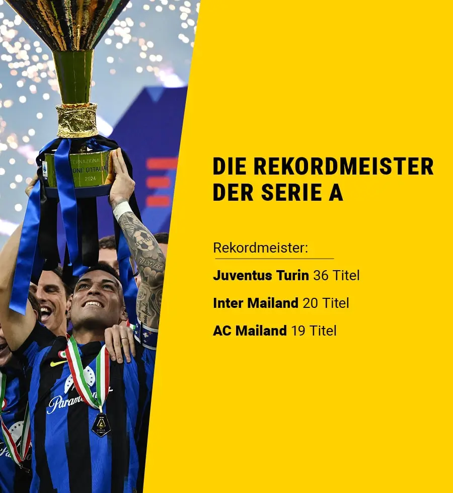 Lautaro Martinez von Inter Mailand stemmt den Scudetto in die Höhe
