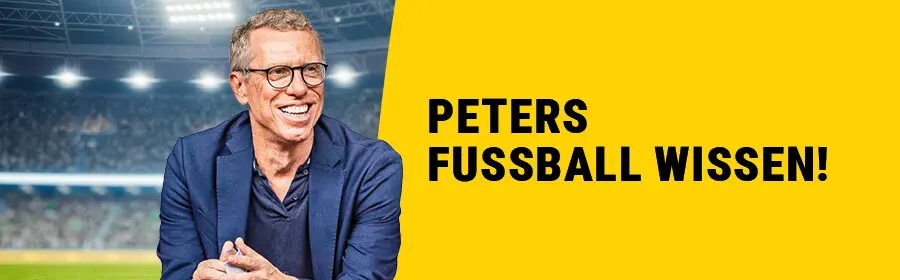 Peters Fussball Wissen! Dazu ein Foto von Peter Stöger.
