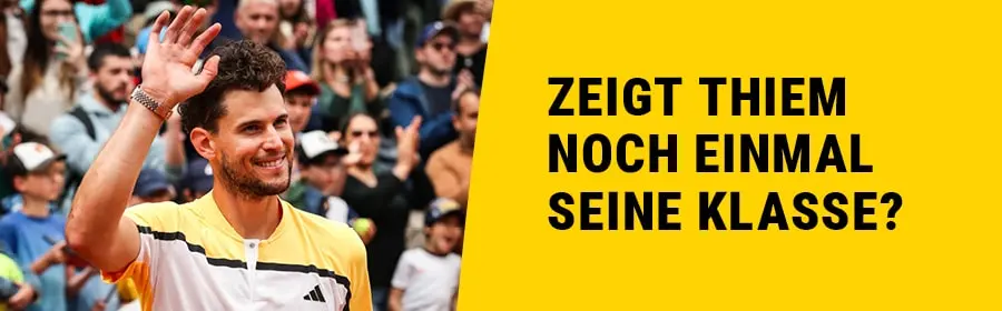 Dominic Thiem winkt seinen Fans zu.