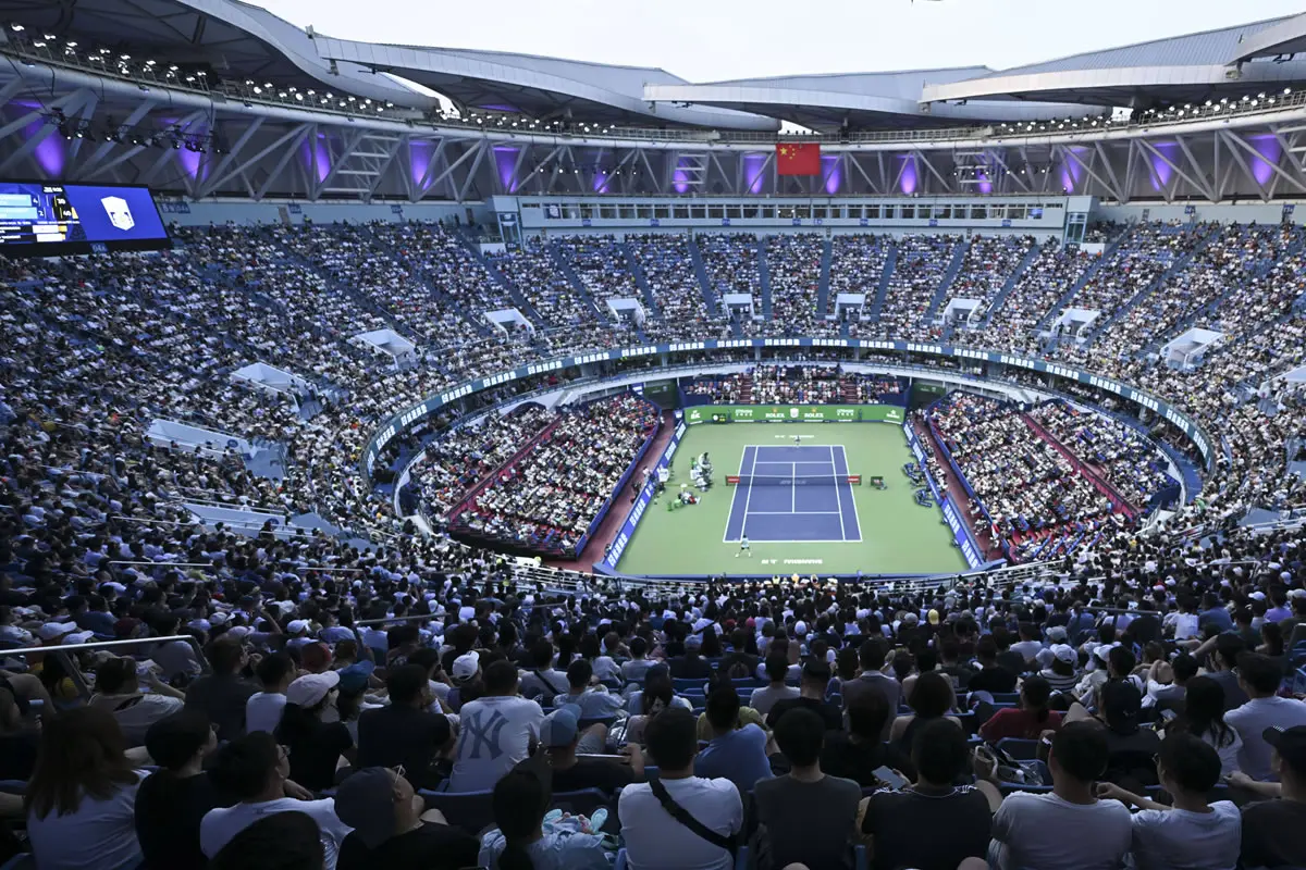Zu sehen ist der Center Court in Shanghai.