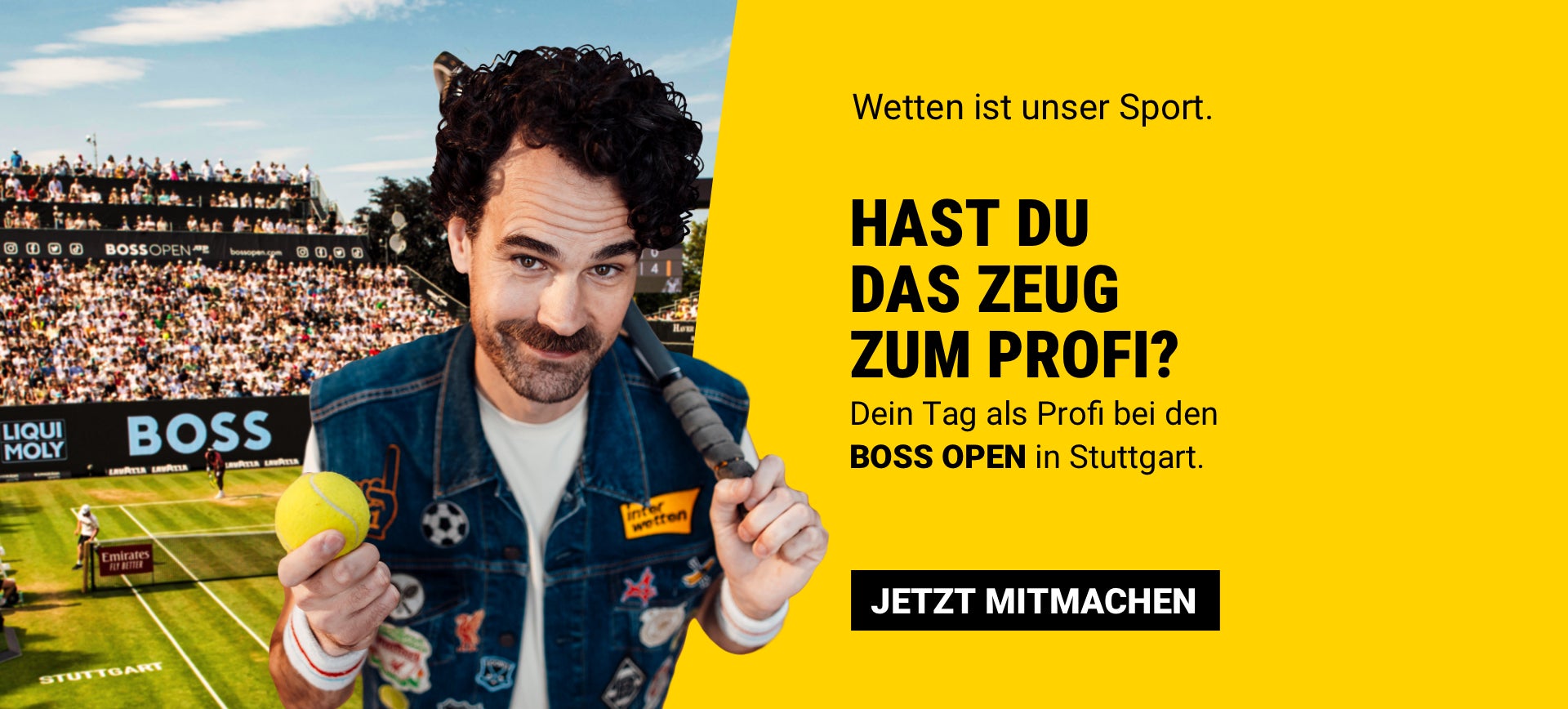 Hast du das Zeug zum Profi? Dein Tag als Profi bei den Boss Open in Stuttgart.