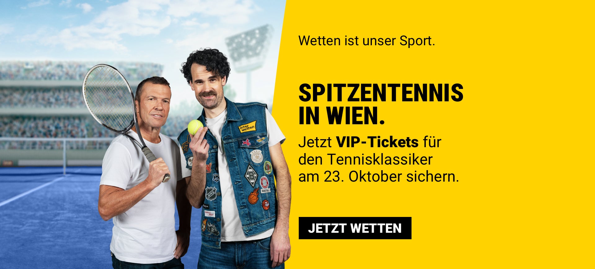 Spitzentennis in Wien. Jetzt VIP-Tickets für den Tennisklassikeram 23. Oktober sichern.